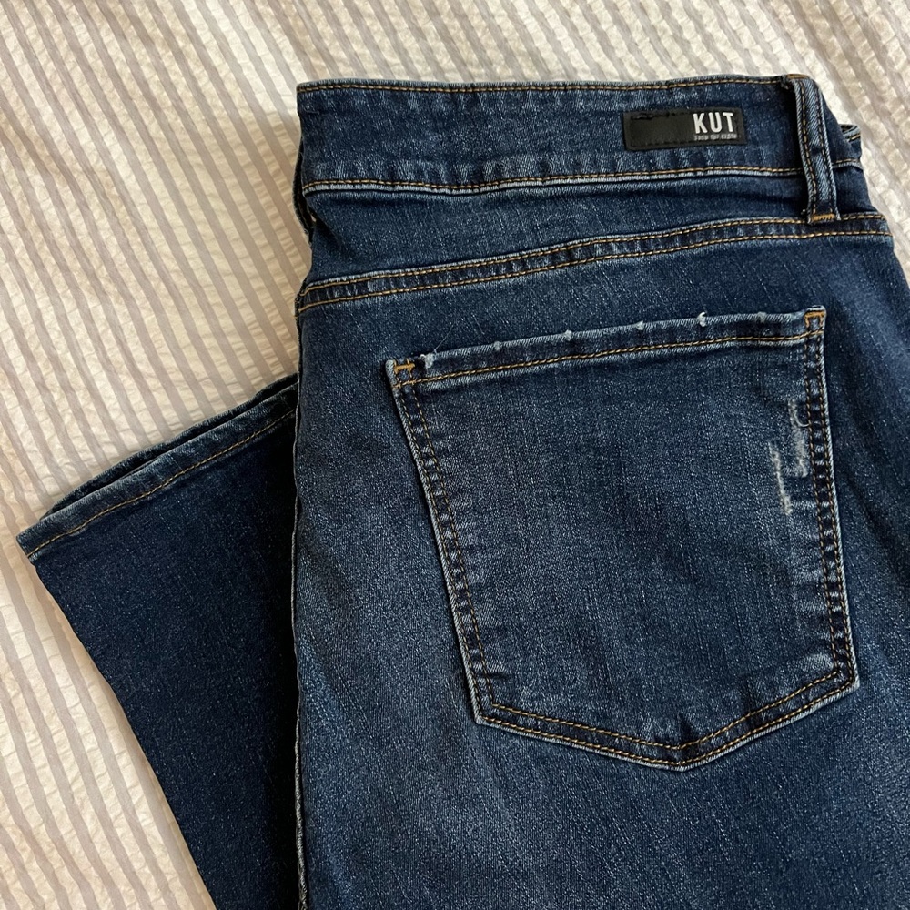 KUT from the Cloth Natalie Fab Ab High Waist Bootcut Jeans 20W - mint cond